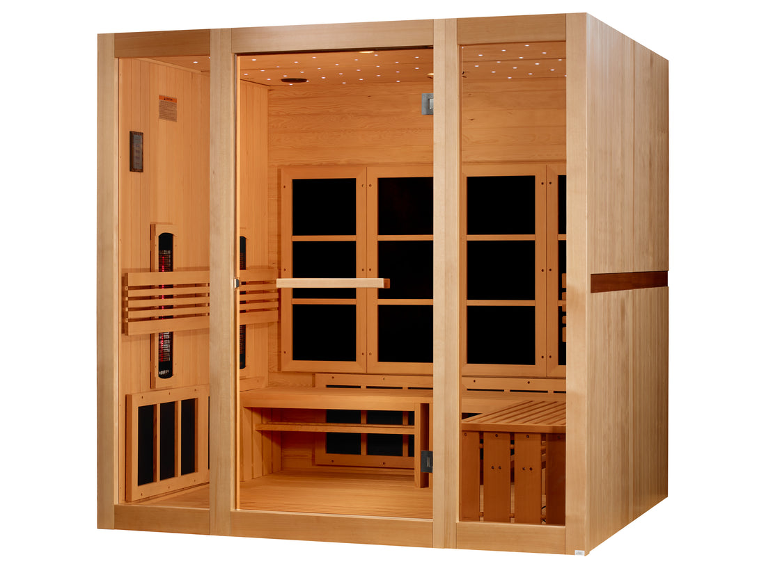 Golden Designs "Catalonia" 8-Person Near Zero EMF FAR Infrared Sauna