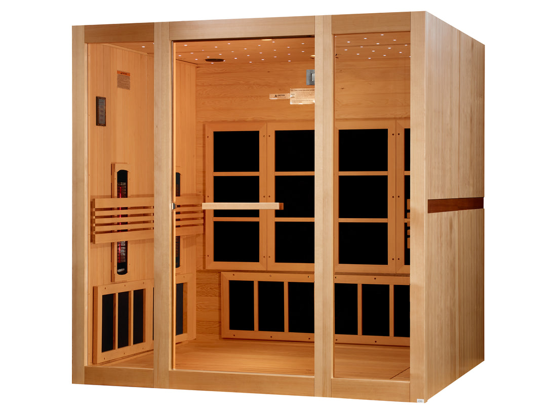 Golden Designs "Catalonia" 8-Person Near Zero EMF FAR Infrared Sauna