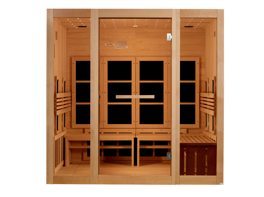 Golden Designs "Catalonia" 8-Person Near Zero EMF FAR Infrared Sauna