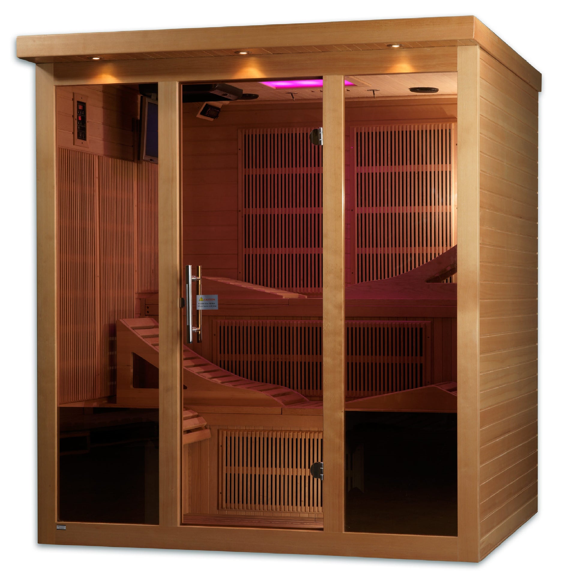 Golden Designs 6-Person Near-Zero EMF Far-Infrared Sauna, Canadian Hemlock
