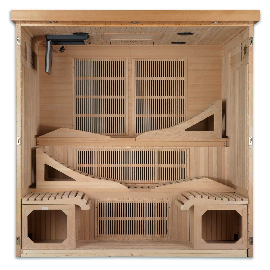 Golden Designs 6-Person Near-Zero EMF Far-Infrared Sauna, Canadian Hemlock