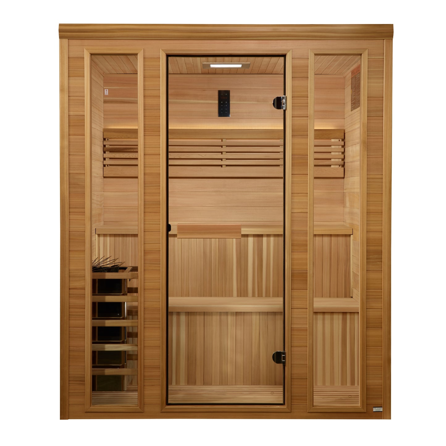 Golden Designs Engelberg 6-Person Indoor Traditional Steam Sauna, Red Cedar