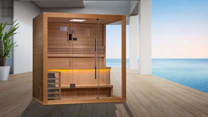 Golden Designs Forssa 3-Person Traditional Steam Sauna