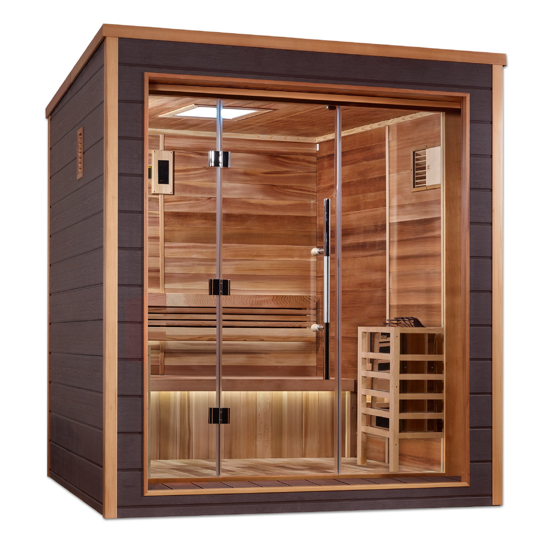 Golden Designs "Drammen" 3-Person Outdoor/Indoor Traditional Steam Sauna