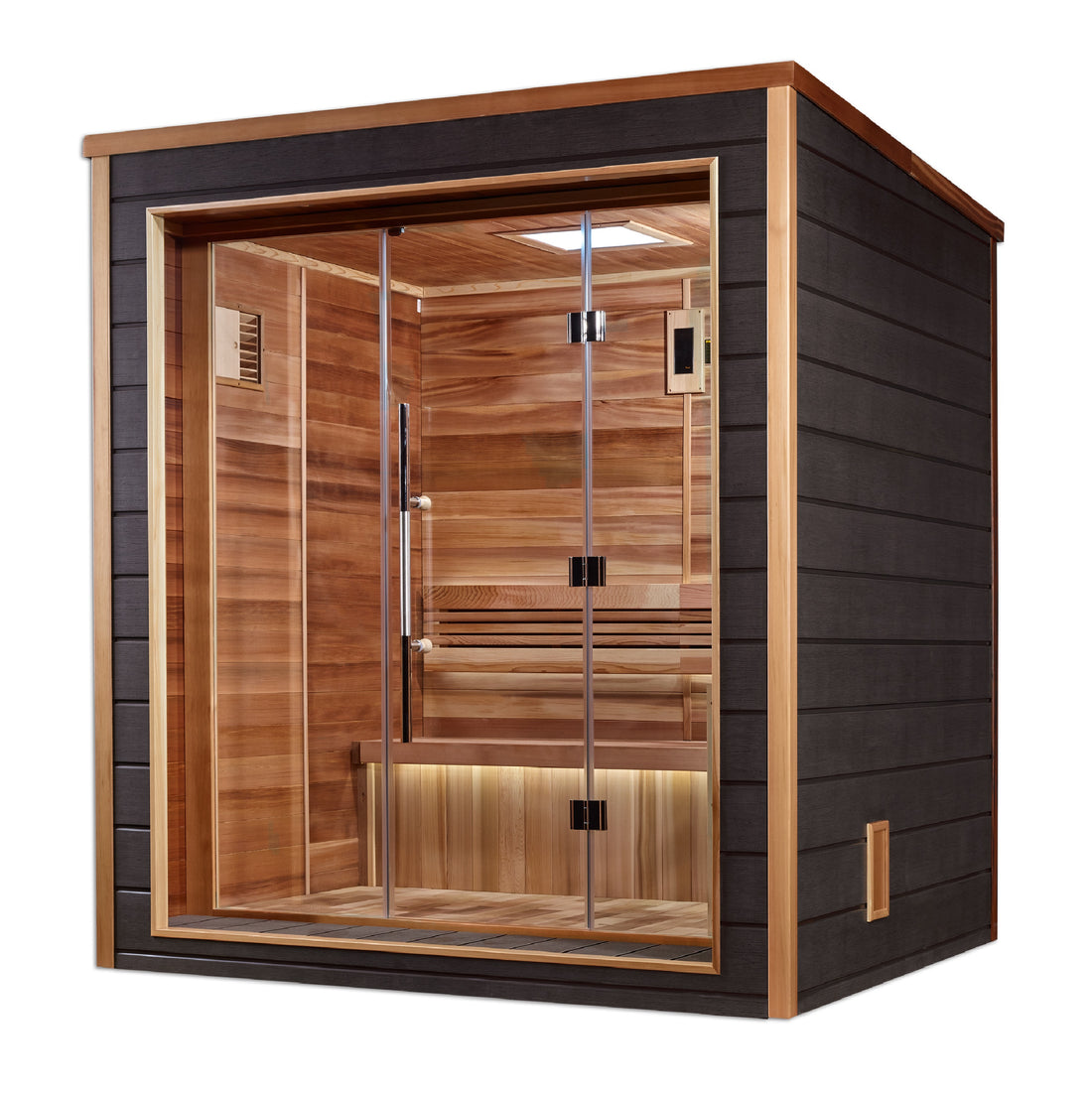 Golden Designs "Drammen" 3-Person Outdoor/Indoor Traditional Steam Sauna