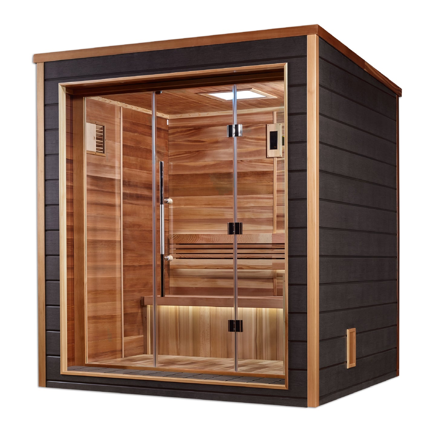 Golden Designs "Drammen" 3-Person Outdoor/Indoor Traditional Steam Sauna
