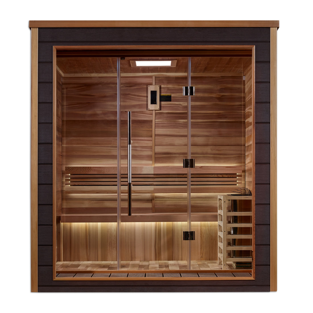 Golden Designs "Drammen" 3-Person Outdoor/Indoor Traditional Steam Sauna