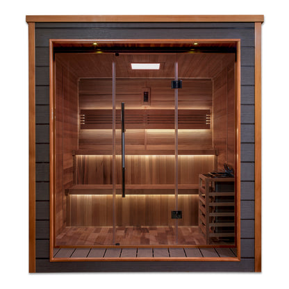 Golden Designs "Bergen" 6-Person Outdoor/Indoor Traditional Steam Sauna