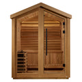 Golden Designs Savonlinna 3-Person Outdoor Traditional Steam Sauna, Canadian Red Cedar