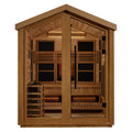 Golden Designs Loviisa 4-Person Outdoor Traditional Steam Sauna, Canadian Red Cedar
