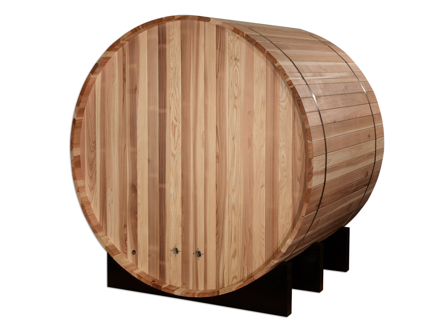 Golden Designs St. Moritz 4-Person Outdoor Barrel Sauna, Canadian Red Cedar