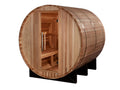 Golden Designs Arosa 5-Person Outdoor Barrel Sauna, Canadian Red Cedar