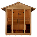 Golden Designs Vorarlberg 5-Person Outdoor Traditional Steam Sauna, Canadian Hemlock