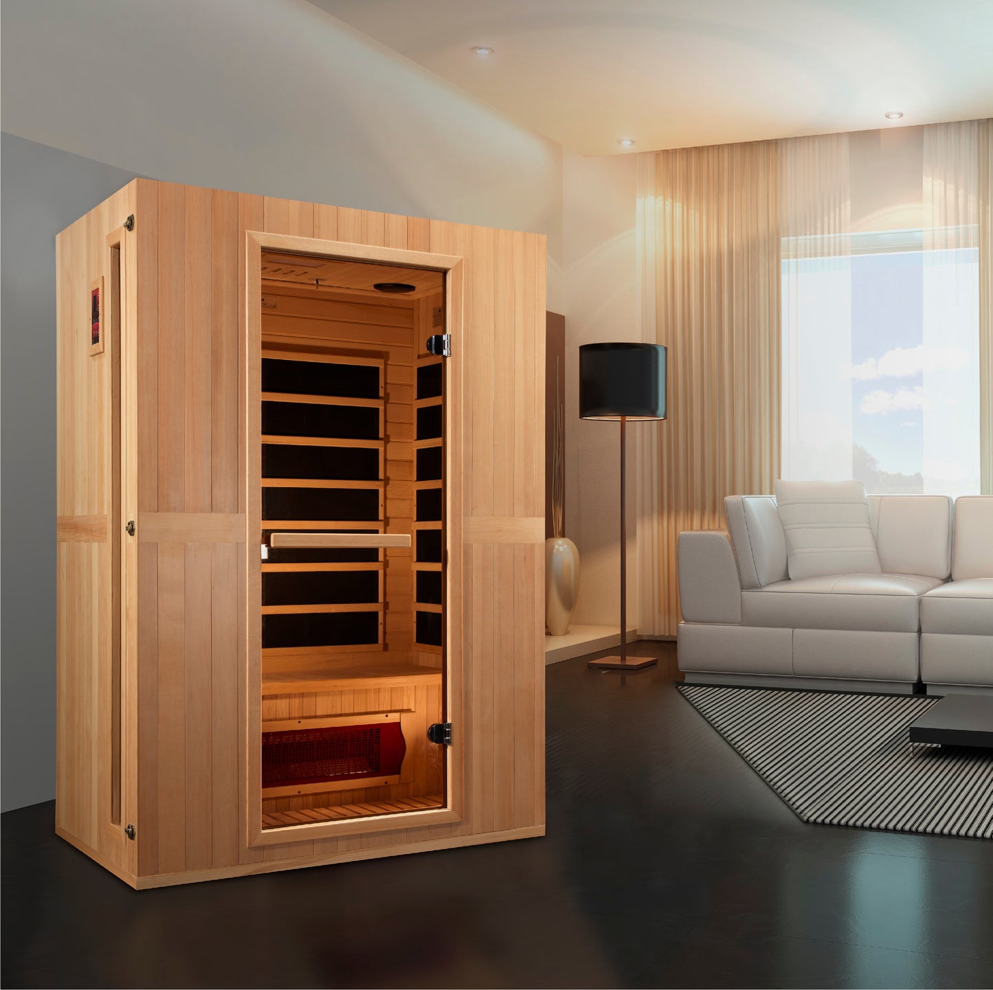 Maxxus "Serenity" 2-Person Dual Tech Low EMF FAR Infrared Sauna