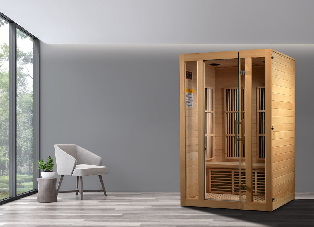 Maxxus Seattle 2-Person Far-Infrared Sauna, Canadian Hemlock