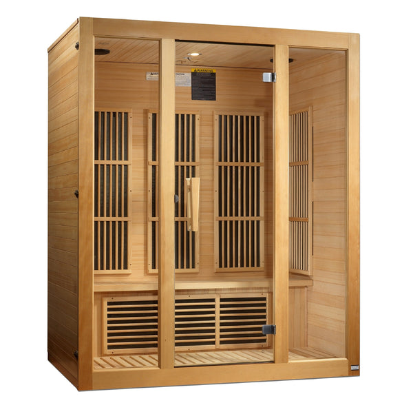 Maxxus Bellevue 3-Person Far-Infrared Sauna, Canadian Hemlock
