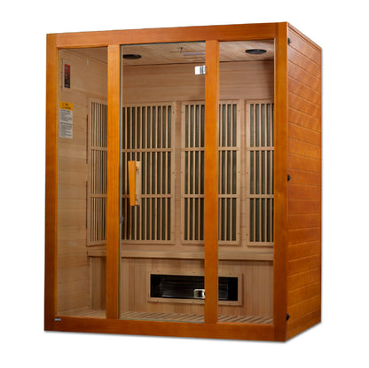 Maxxus Alpine 3-Person Far-Infrared Sauna, Canadian Hemlock