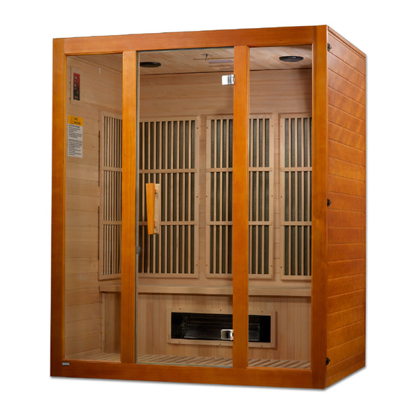 Maxxus Alpine 3-Person Far-Infrared Sauna, Canadian Hemlock