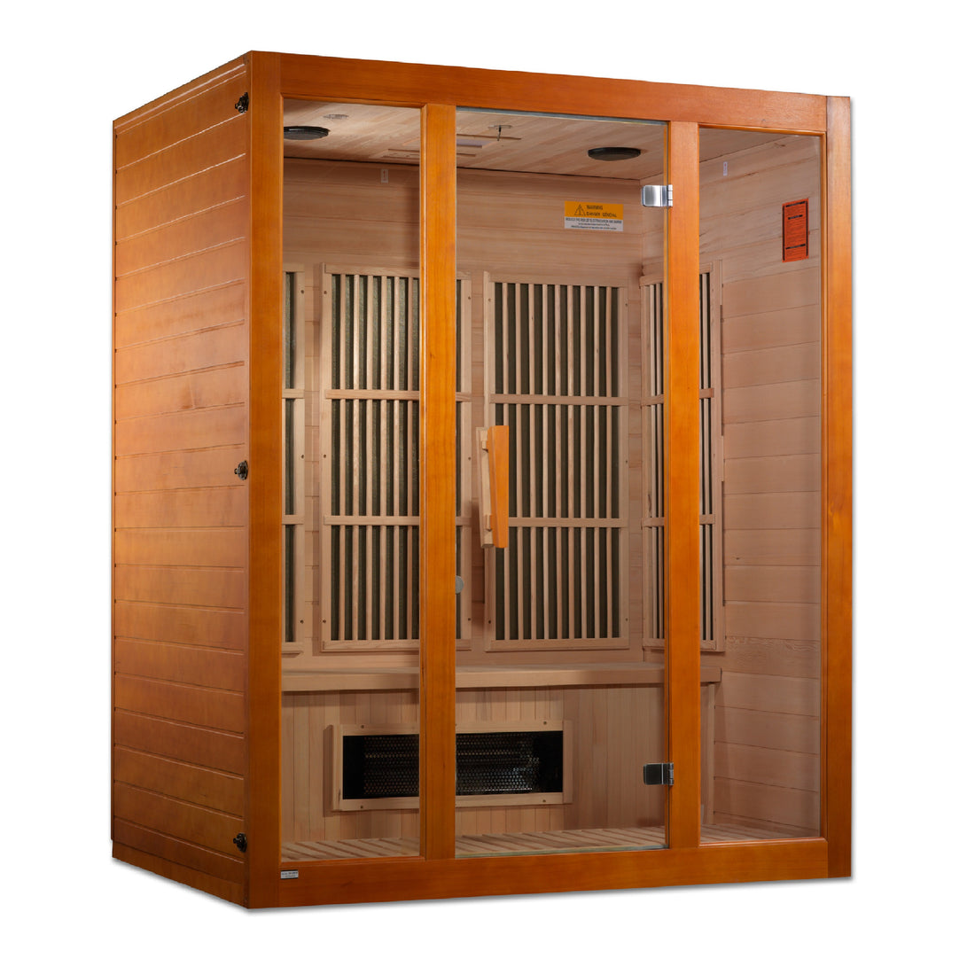 Maxxus Alpine 3-Person Far-Infrared Sauna, Canadian Hemlock