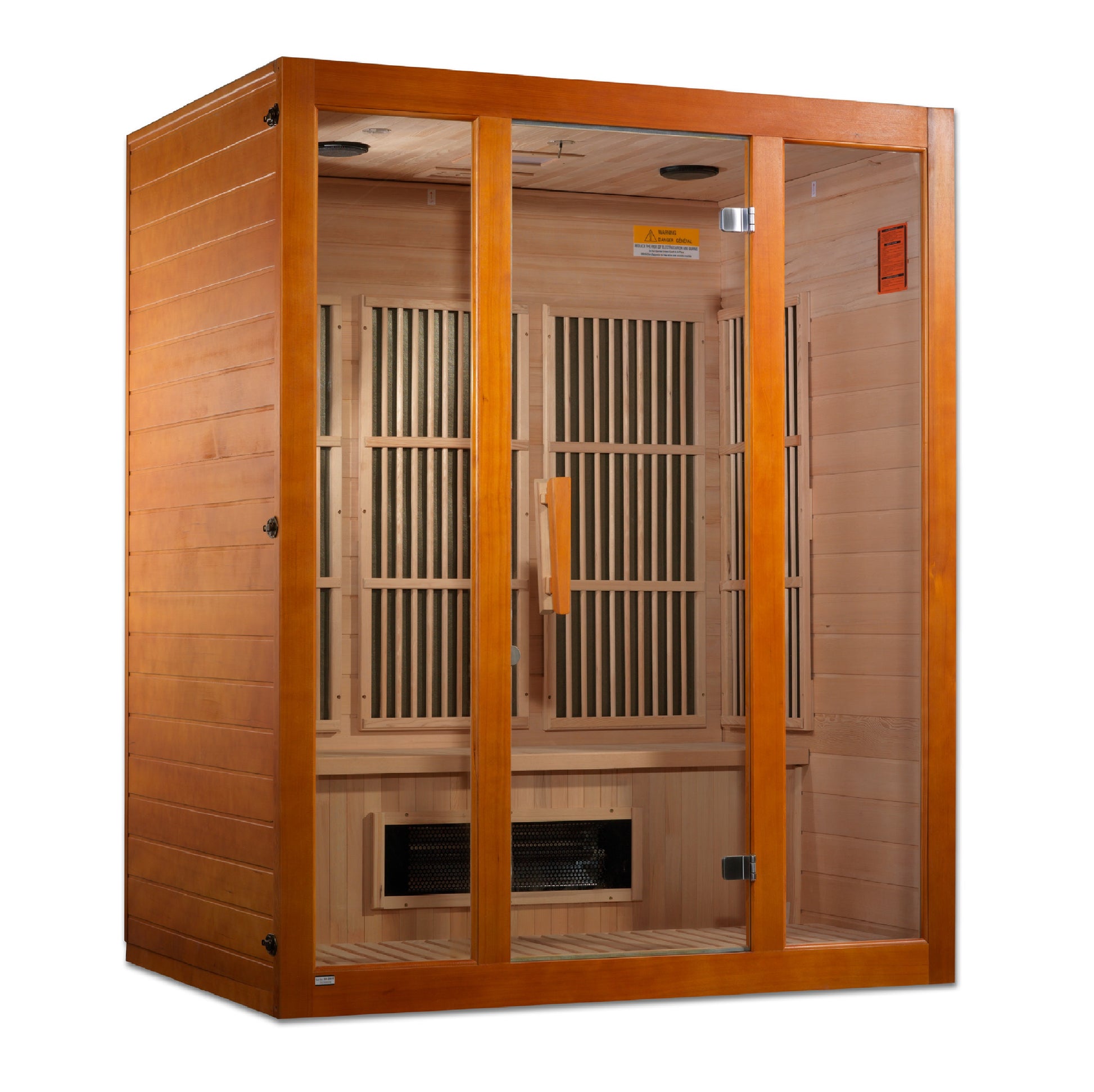 Maxxus Alpine 3-Person Far-Infrared Sauna, Canadian Hemlock