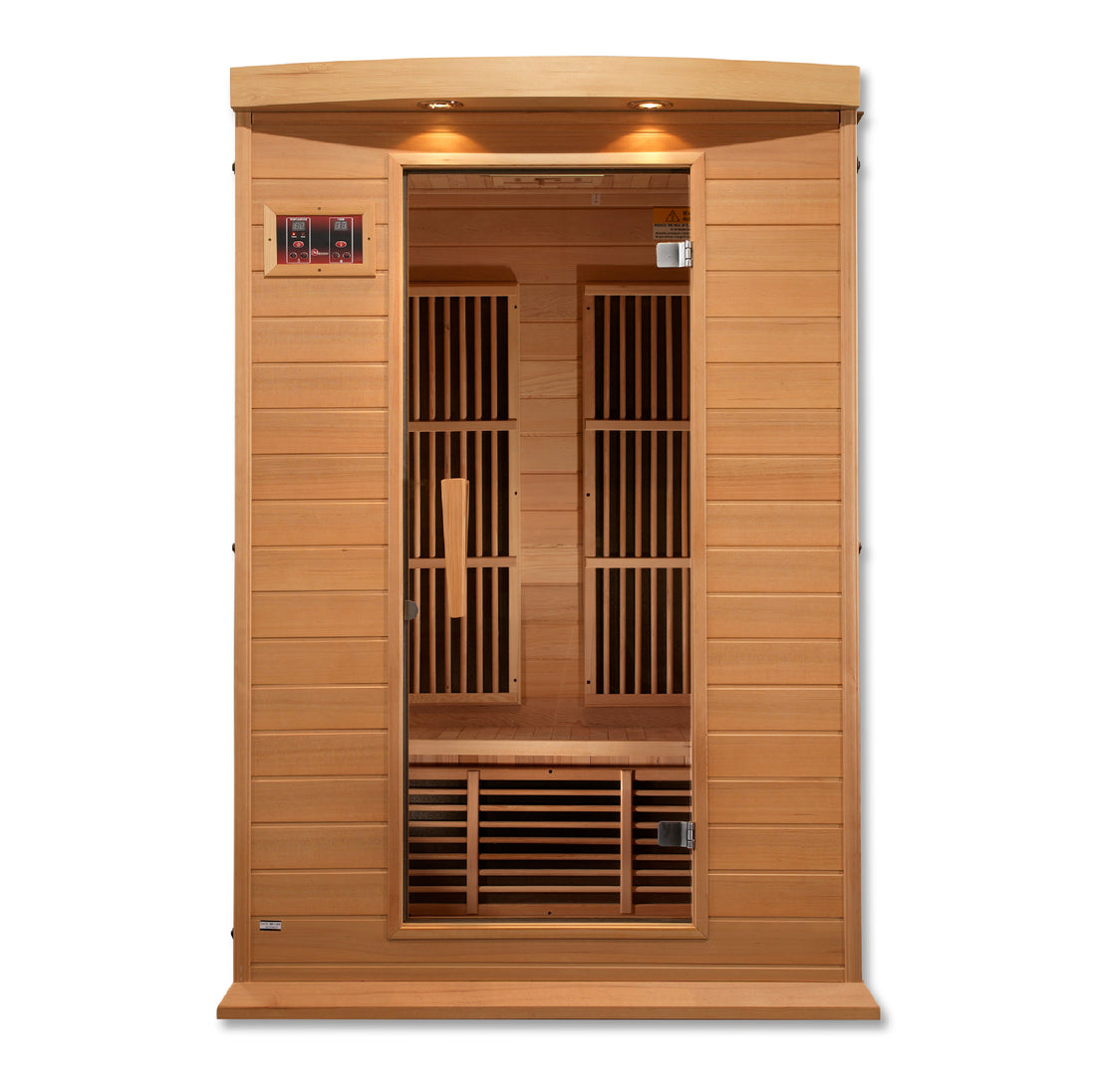 Maxxus K206 2-Person Low-EMF Far-Infrared Sauna, Canadian Hemlock