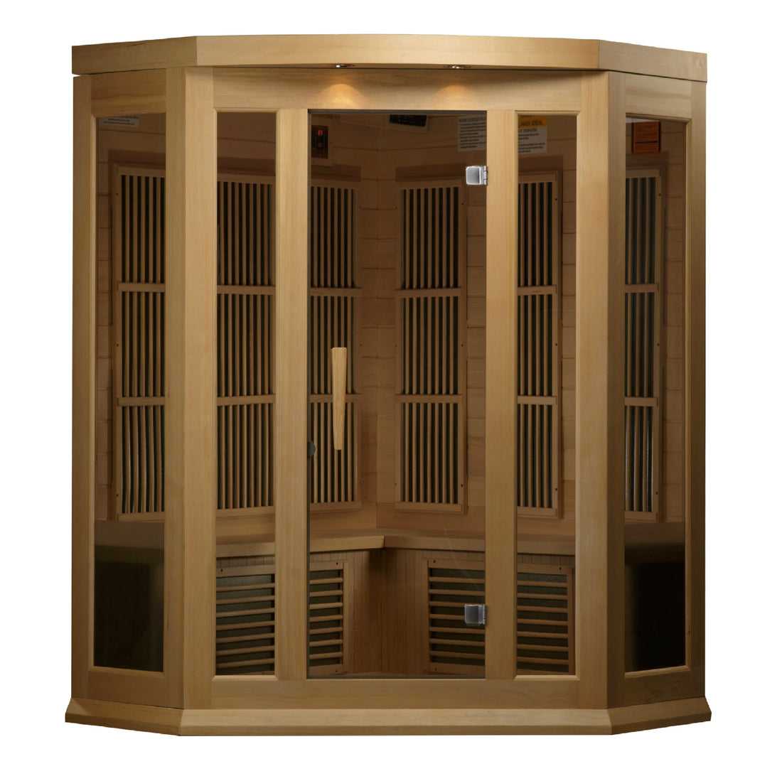 Maxxus K356 Corner Sauna Hemlock - Interior View