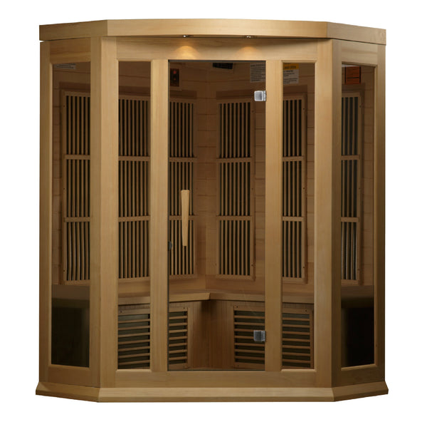Maxxus K356 Corner Sauna Hemlock - Interior View