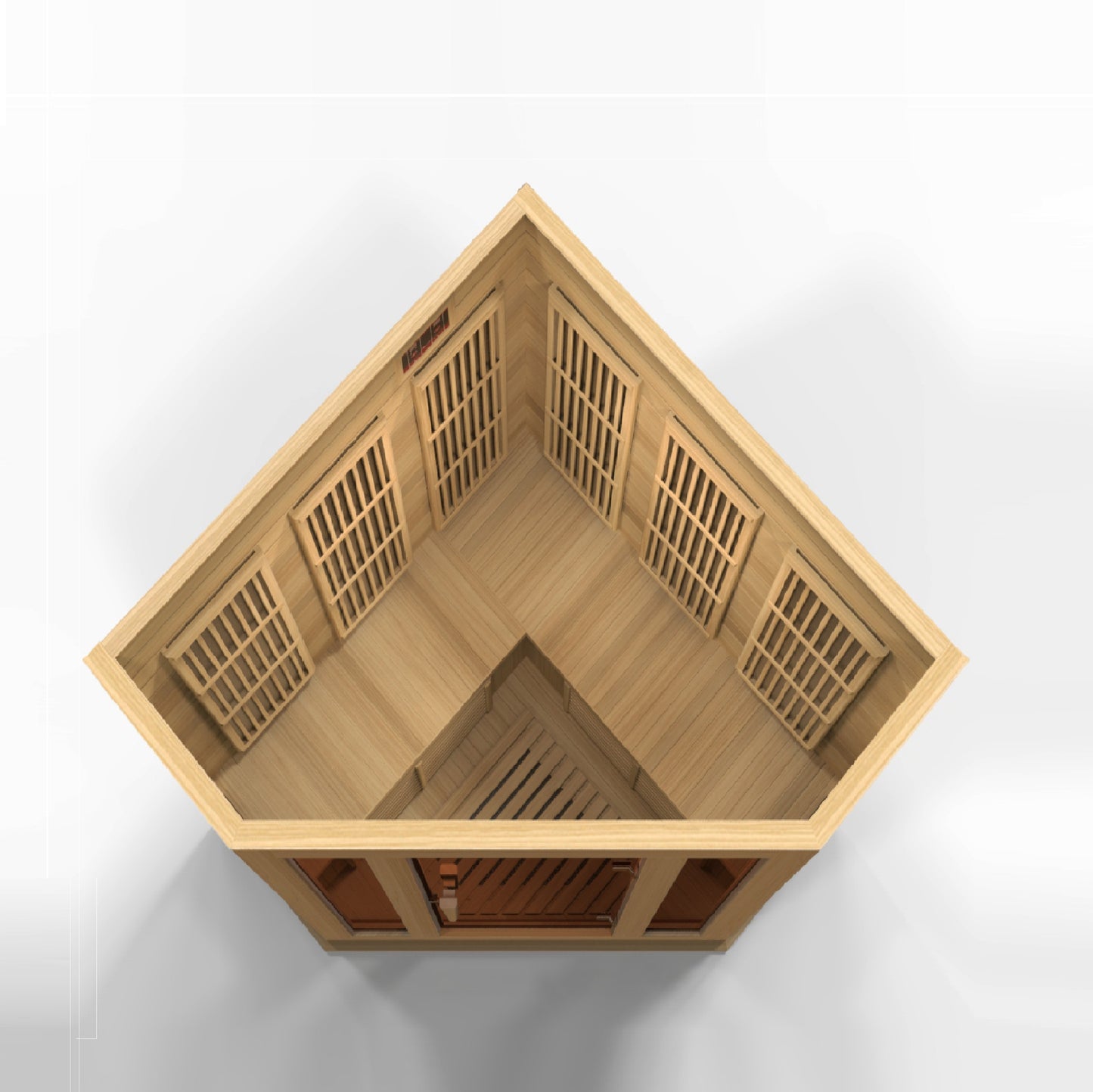 Maxxus K356 Corner Sauna Hemlock - Detail