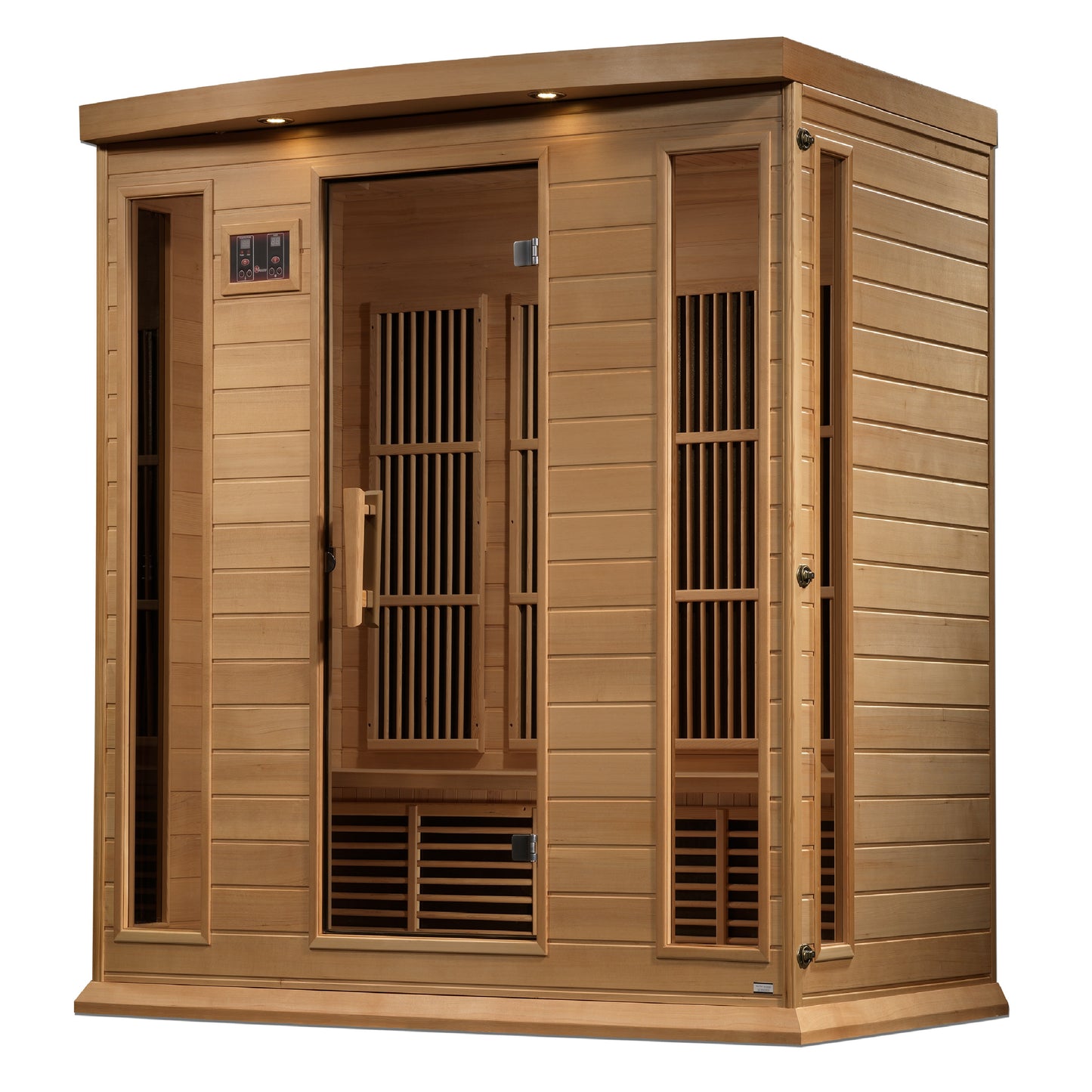 Maxxus K406 3-Person Near-Zero EMF Far-Infrared Sauna, Canadian Hemlock