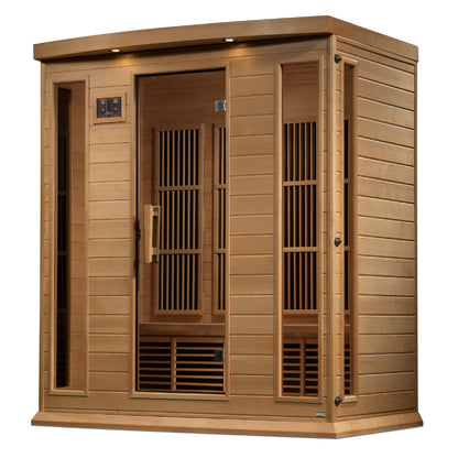 Maxxus K406 3-Person Near-Zero EMF Far-Infrared Sauna, Canadian Hemlock