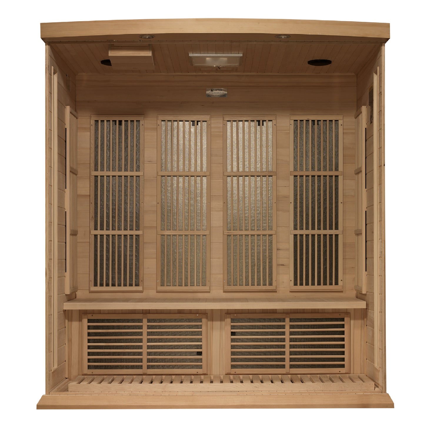 Maxxus K406 3-Person Near-Zero EMF Far-Infrared Sauna, Canadian Hemlock