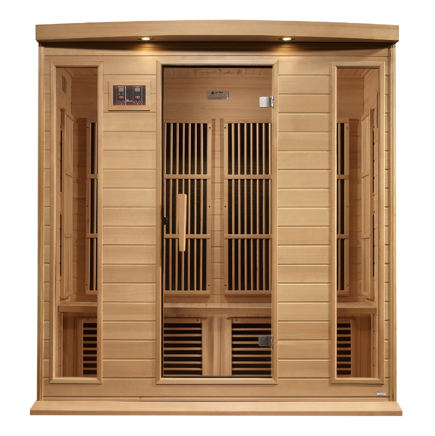 Maxxus K406 3-Person Near-Zero EMF Far-Infrared Sauna, Canadian Hemlock