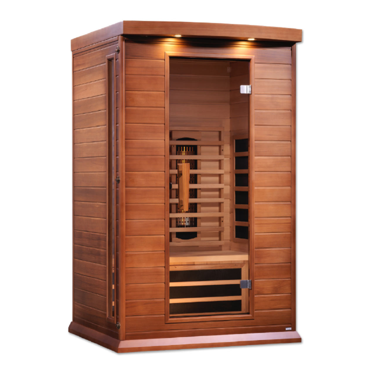 Maxxus M206 2-Person Full-Spectrum Near-Zero EMF Infrared Sauna, Canadian Red Cedar
