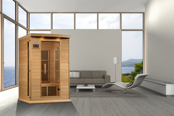 Maxxus K206 2-Person Low-EMF Far-Infrared Sauna, Canadian Hemlock