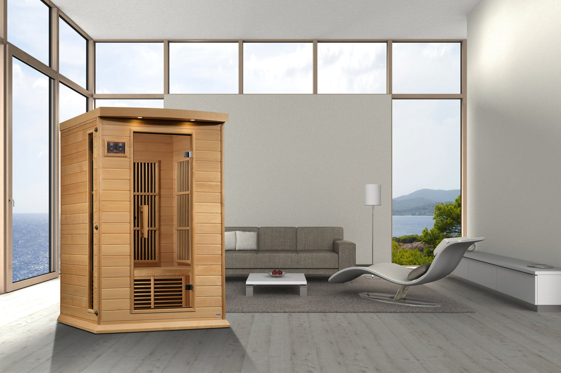 Maxxus K206 2-Person Low-EMF Far-Infrared Sauna, Canadian Hemlock