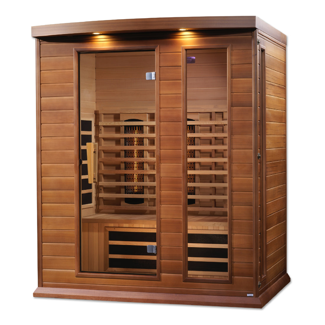 Maxxus 3-Person Full-Spectrum Infrared Sauna, Canadian Red Cedar