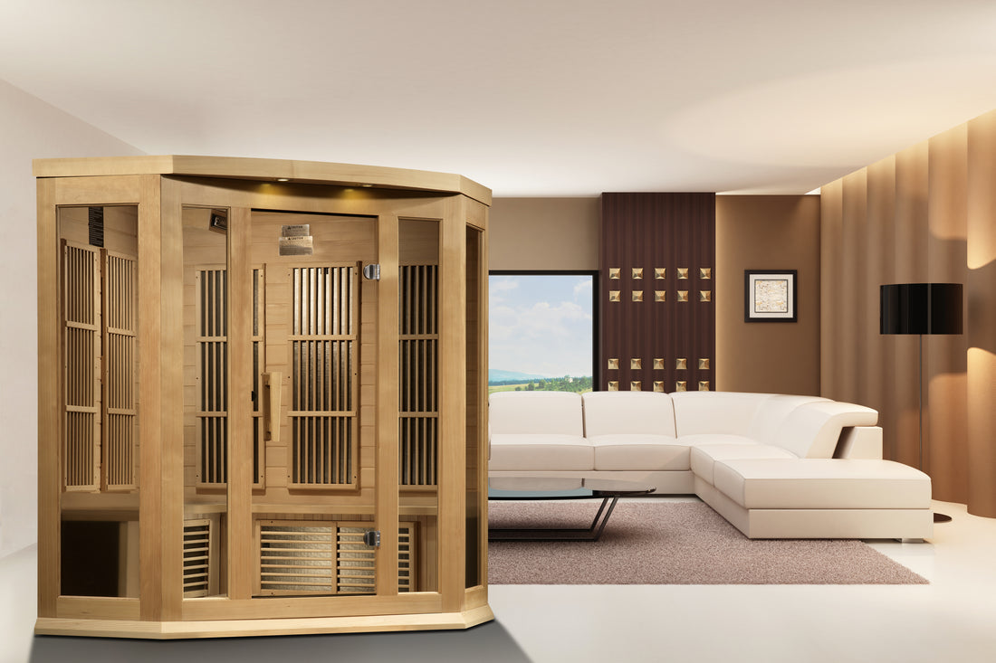 Maxxus K356 Hemlock Corner Sauna - Lifestyle
