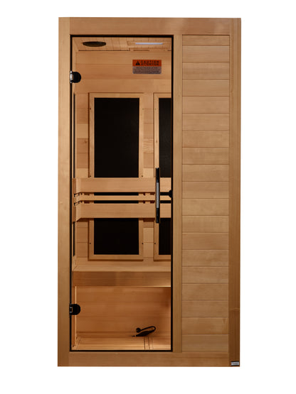 Maxxus S106 1-Person Low-EMF Far-Infrared Sauna, Canadian Hemlock