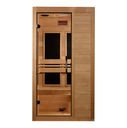 Maxxus S106 1-Person Low-EMF Far-Infrared Sauna, Canadian Hemlock