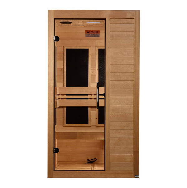 Maxxus S106 1-Person Low-EMF Far-Infrared Sauna, Canadian Hemlock