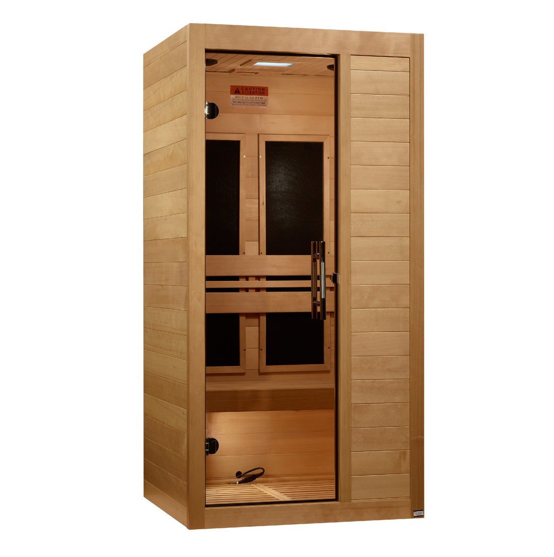 Maxxus S106 1-Person Low-EMF Far-Infrared Sauna, Canadian Hemlock