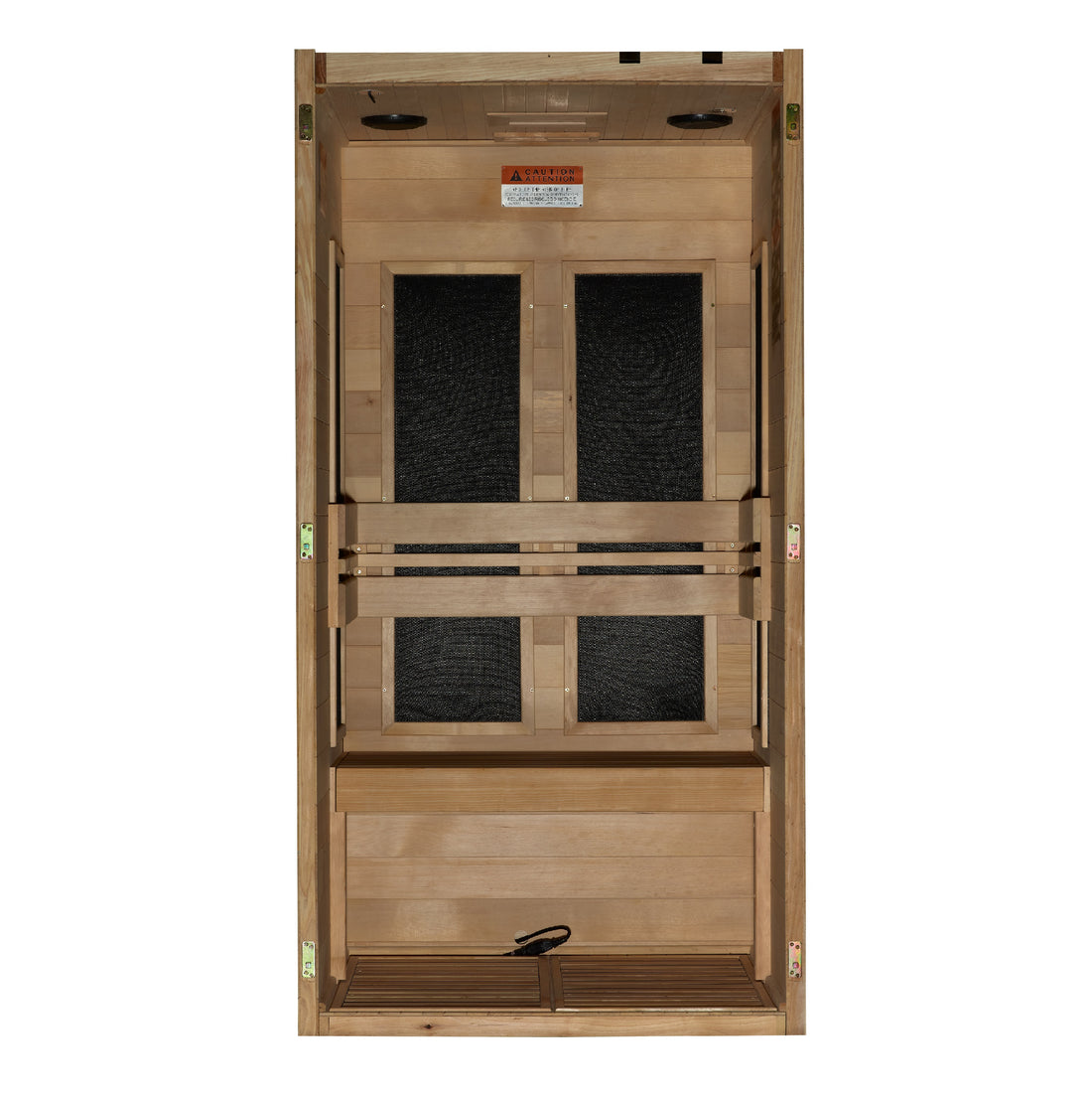 Maxxus S106 1-Person Low-EMF Far-Infrared Sauna, Canadian Hemlock