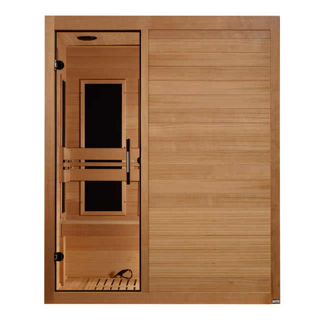 Maxxus S306 3-Person Far-Infrared Sauna, Canadian Hemlock - Front View