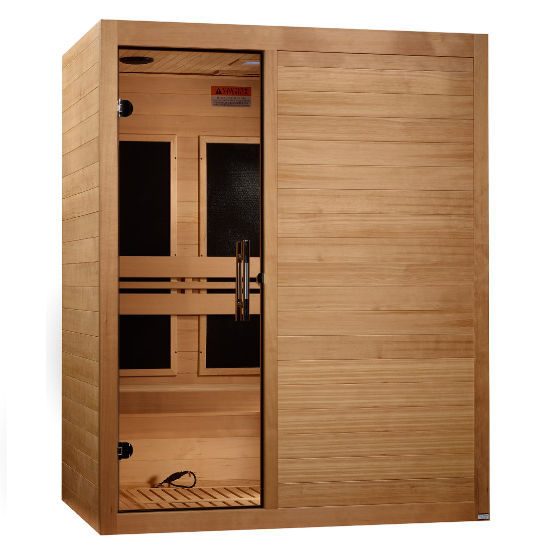 Maxxus S306 3-Person Far-Infrared Sauna - Interior View