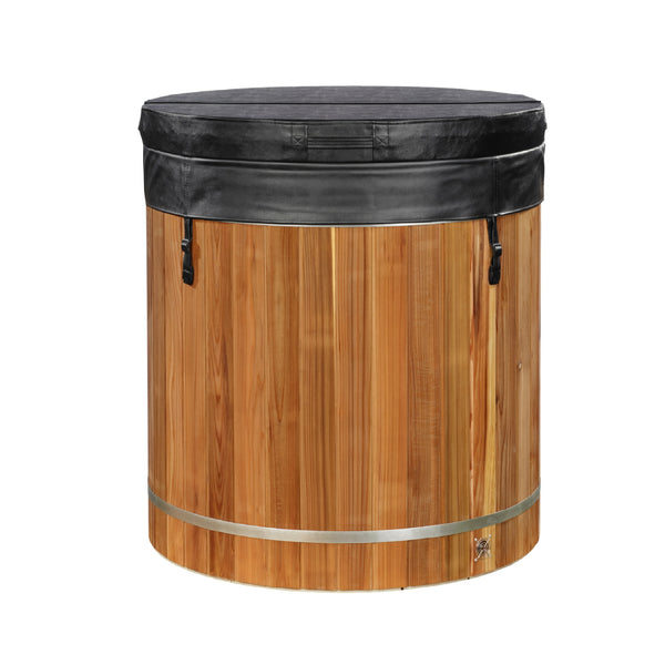 Dynamic Cold Therapy Barrel Spa, Pacific Cedar Stainless Cold Plunge Tub