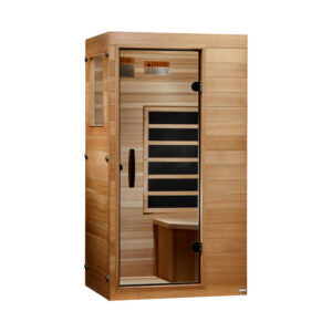 Dynamic Milan 1-Person Compact Infrared Sauna, Canadian Hemlock