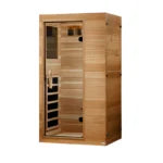 Dynamic Milan 1-Person Compact Infrared Sauna, Canadian Hemlock