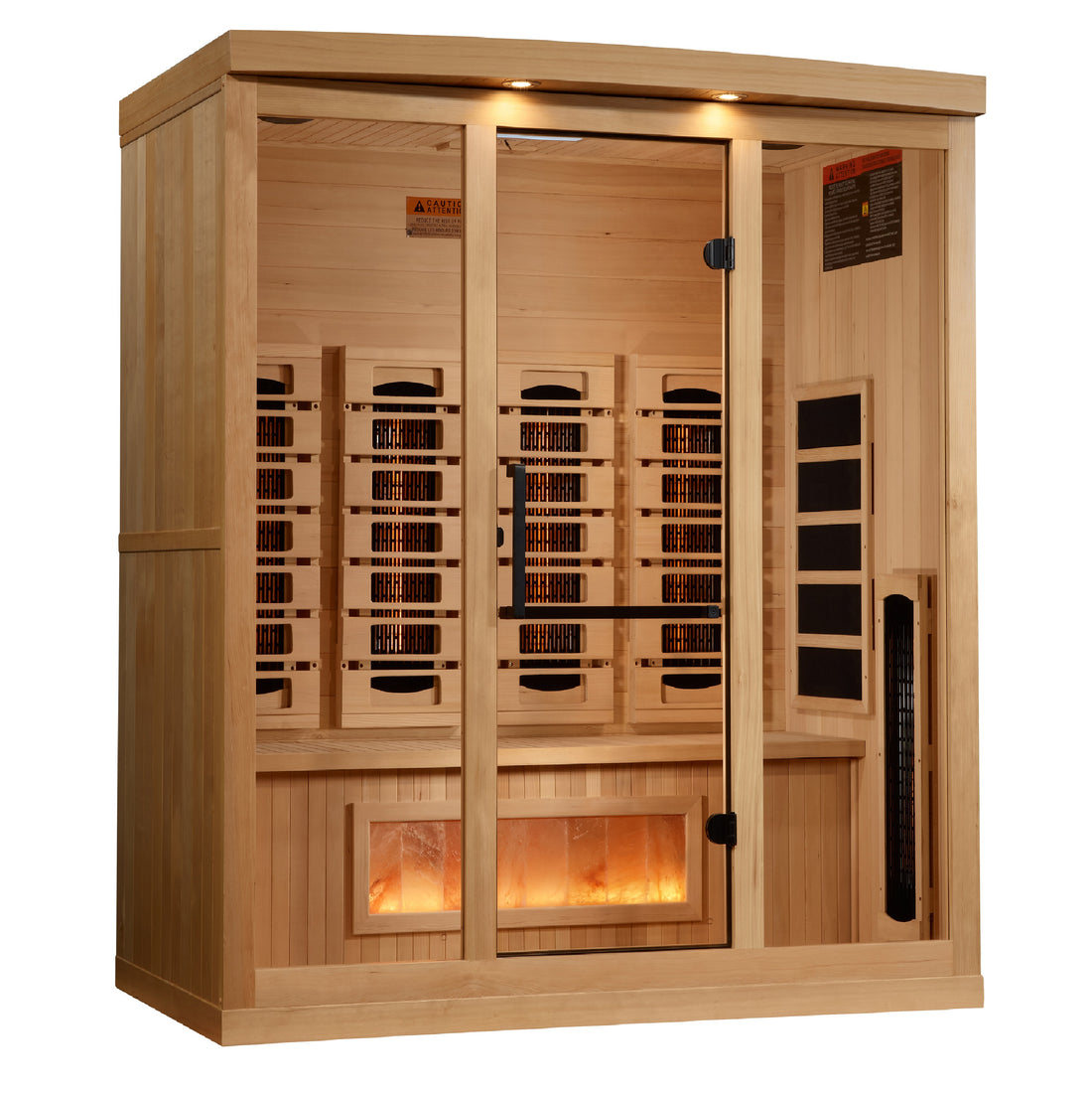 Golden Designs Reserve Edition 4-Person Full-Spectrum Infrared Sauna angle
