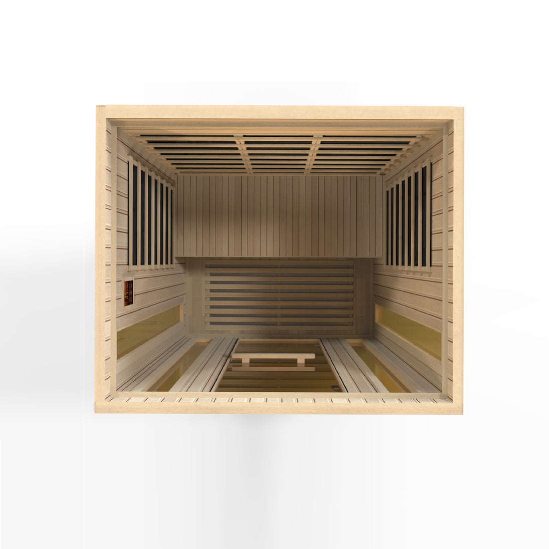 Maxxus Serenity 3-Person Dual Tech Low-EMF Far-Infrared Sauna, Canadian Hemlock